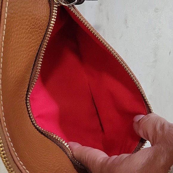 Dooney & Bourke Bags Dooney Bourke Crossbody Camel Leather Bag 2